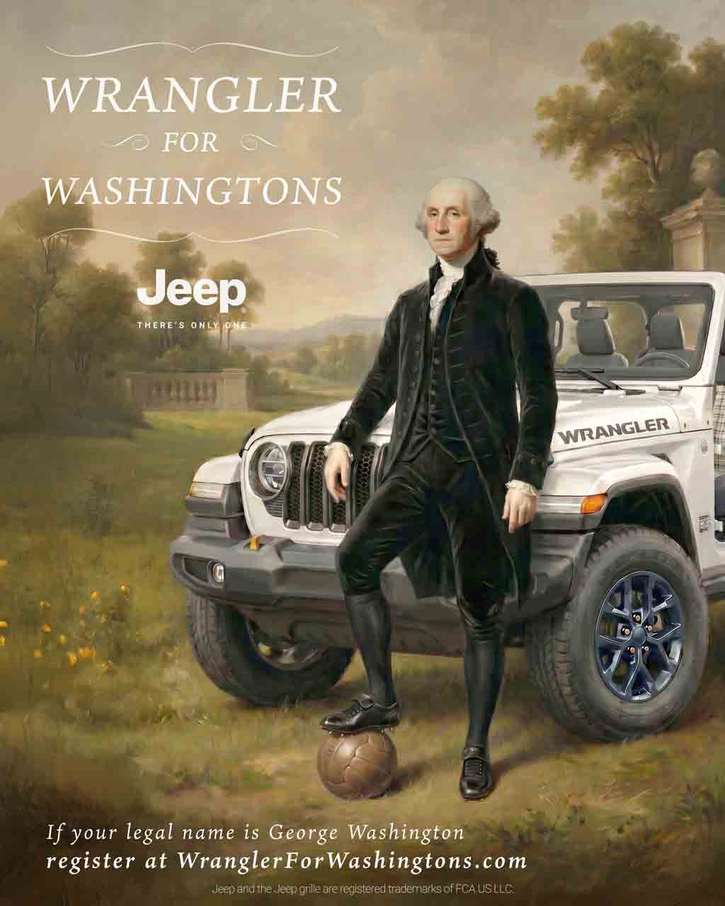 Jeep berjanji memberikan 100 Wrangler gratis jika AS memenangkan Piala Dunia (Foto: Jeep)