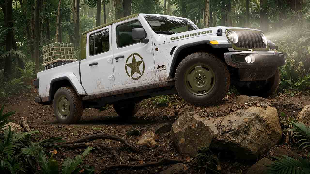 Wrangler Sarge et Gladiator Sarge 2027. Photo : Jeep