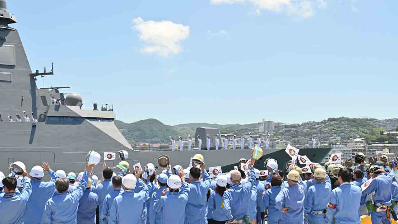 JS 長良（FFM-10）。照片：日本海上自衛隊（JMSDF）