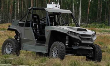 Lituânia testa tecnologia capaz de transformar qualquer veículo em robô militar (Foto: Reprodução / Redes sociais)