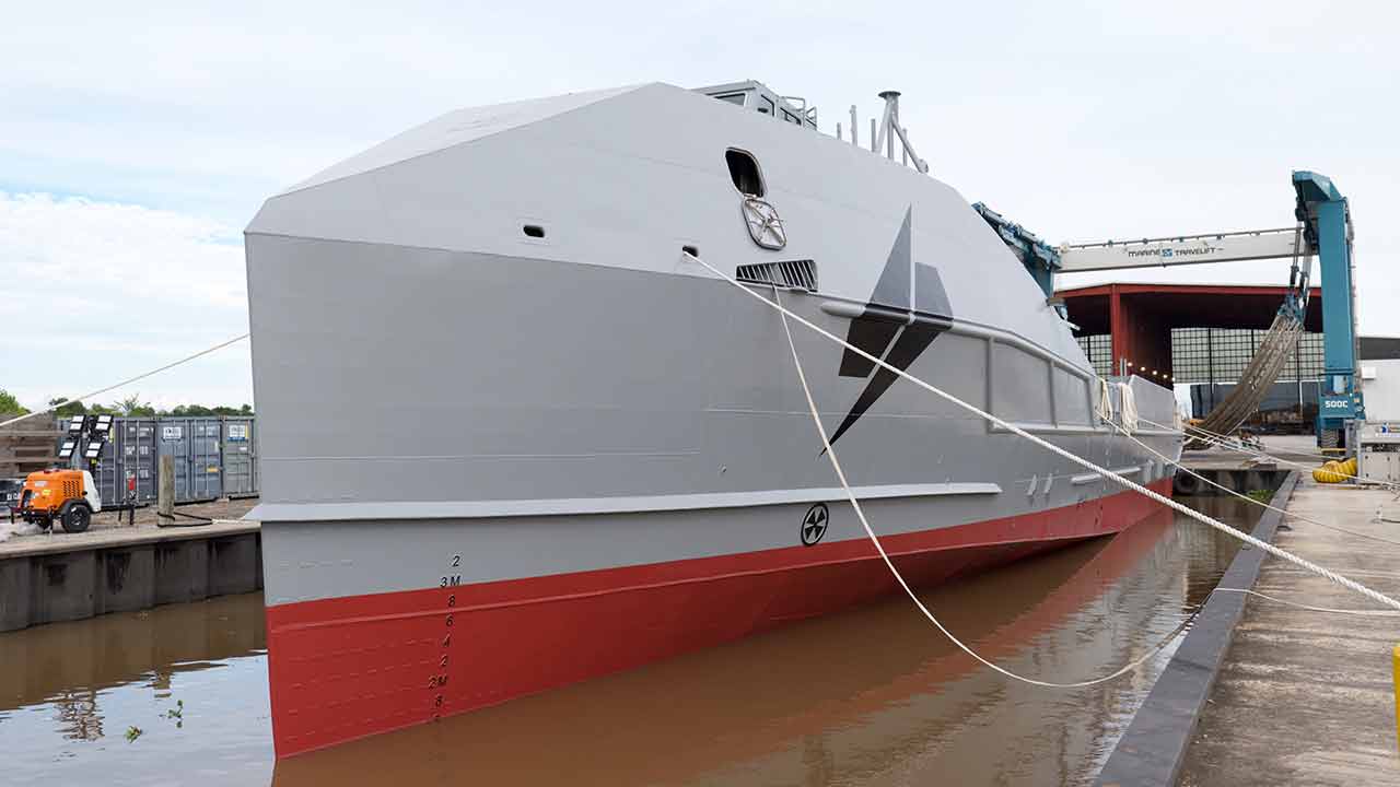 Navio autônomo Marauder. Foto: Saronic