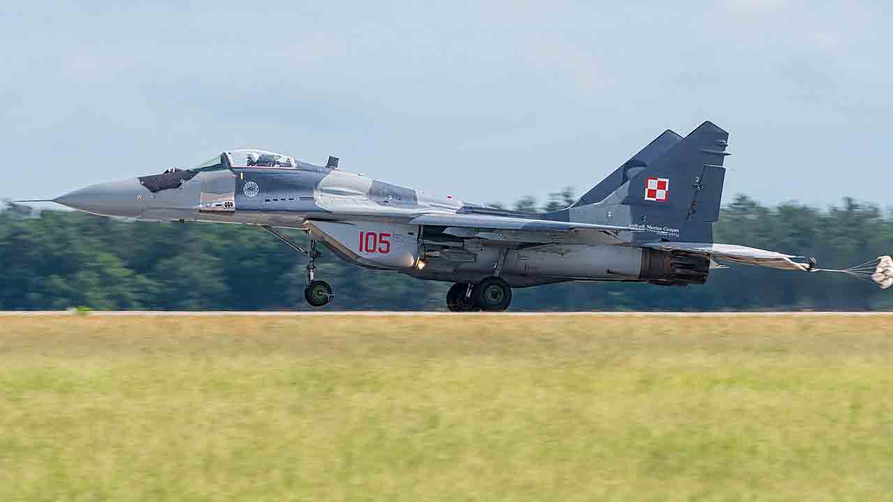 MiG-29A da Força Aérea Polonesa. Fotos: Wikimedia