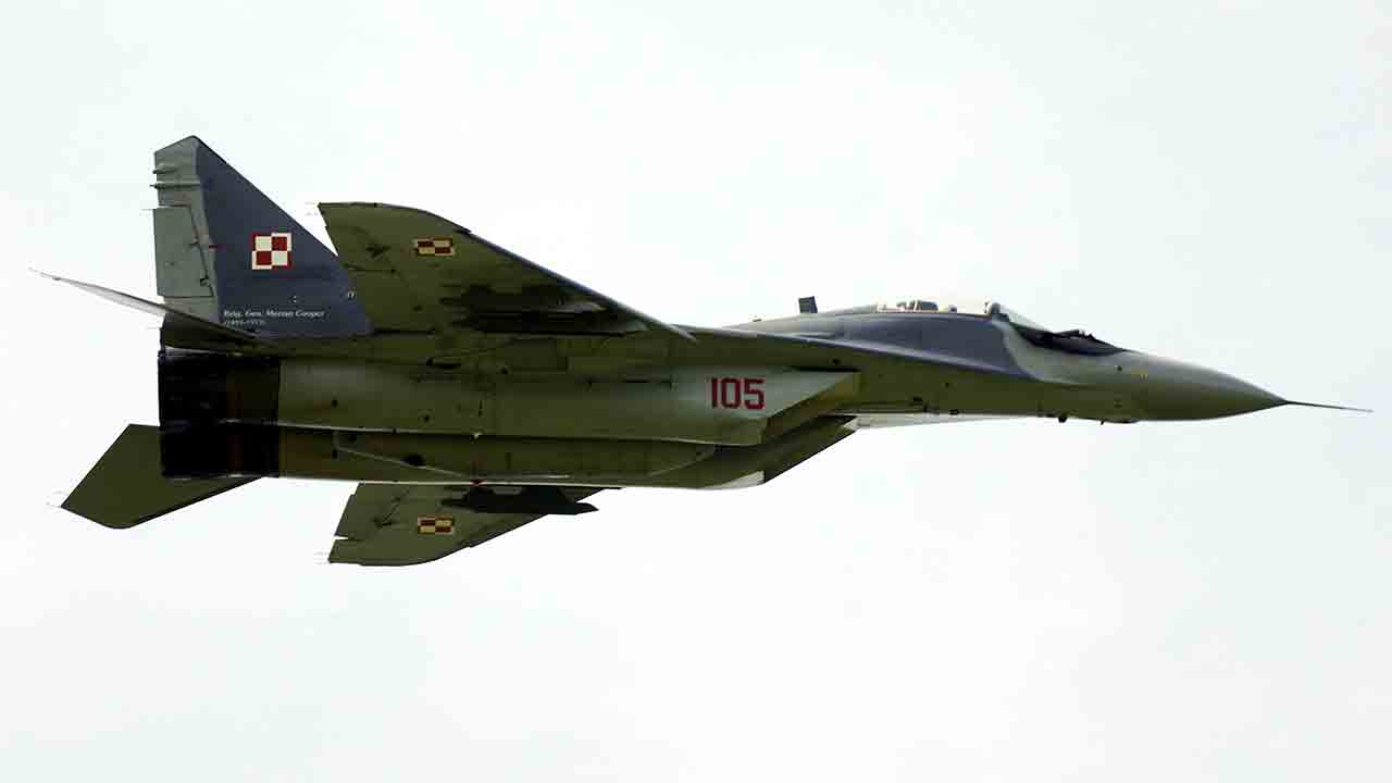 MiG-29A da Força Aérea Polonesa. Fotos: Wikimedia