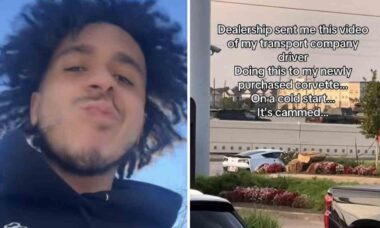 Vídeo: Homem flagra empresa de transportes de veículos destruindo seu Corvette