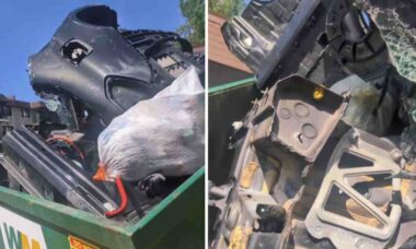 Vídeo: Homem fica chocado ao encontrar Ford Focus jogado dentro de caçamba de lixo