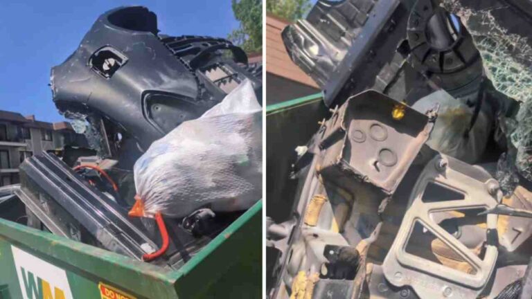 Vídeo: Homem fica chocado ao encontrar Ford Focus jogado dentro de caçamba de lixo