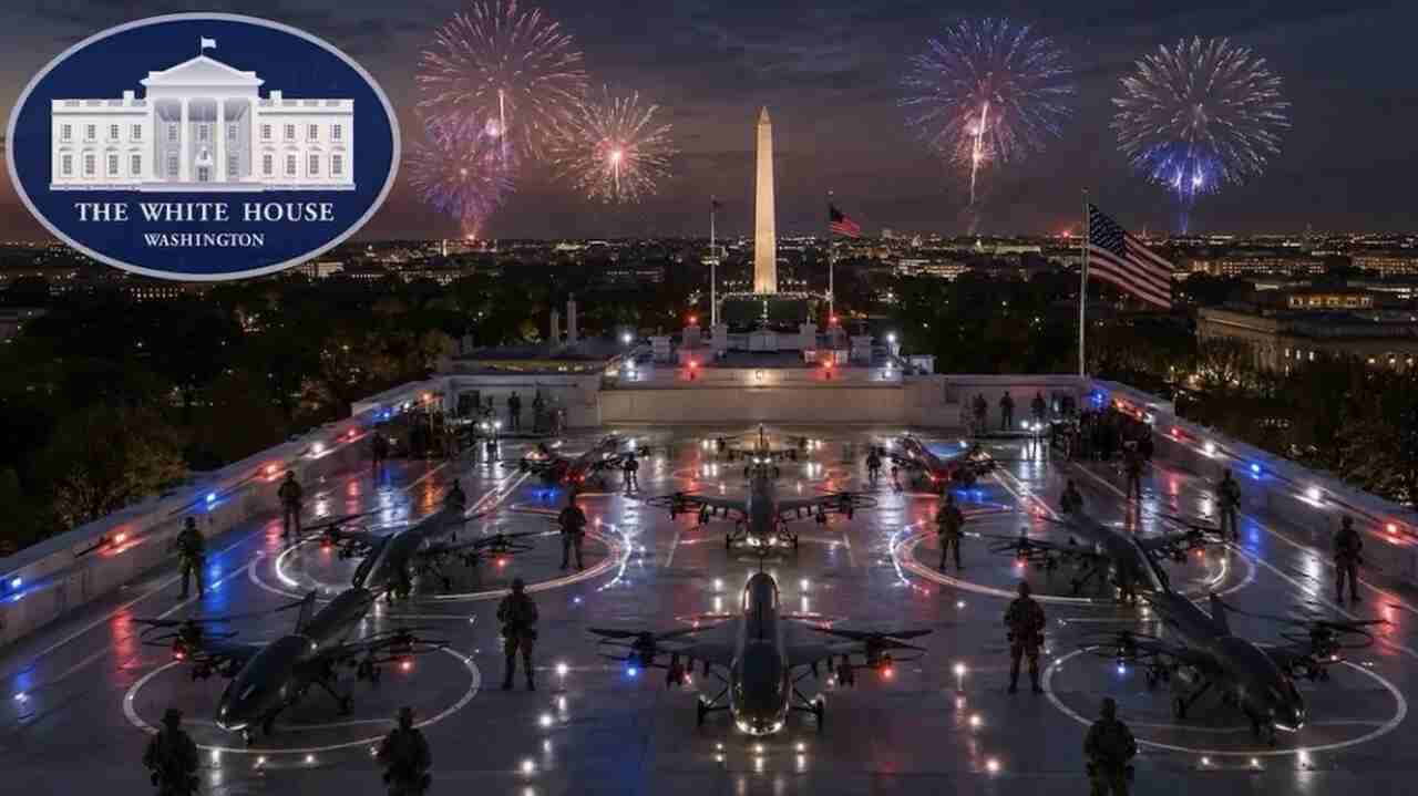 Trump apresenta projeto de base para drones sobre salão de baile da Casa Branca
