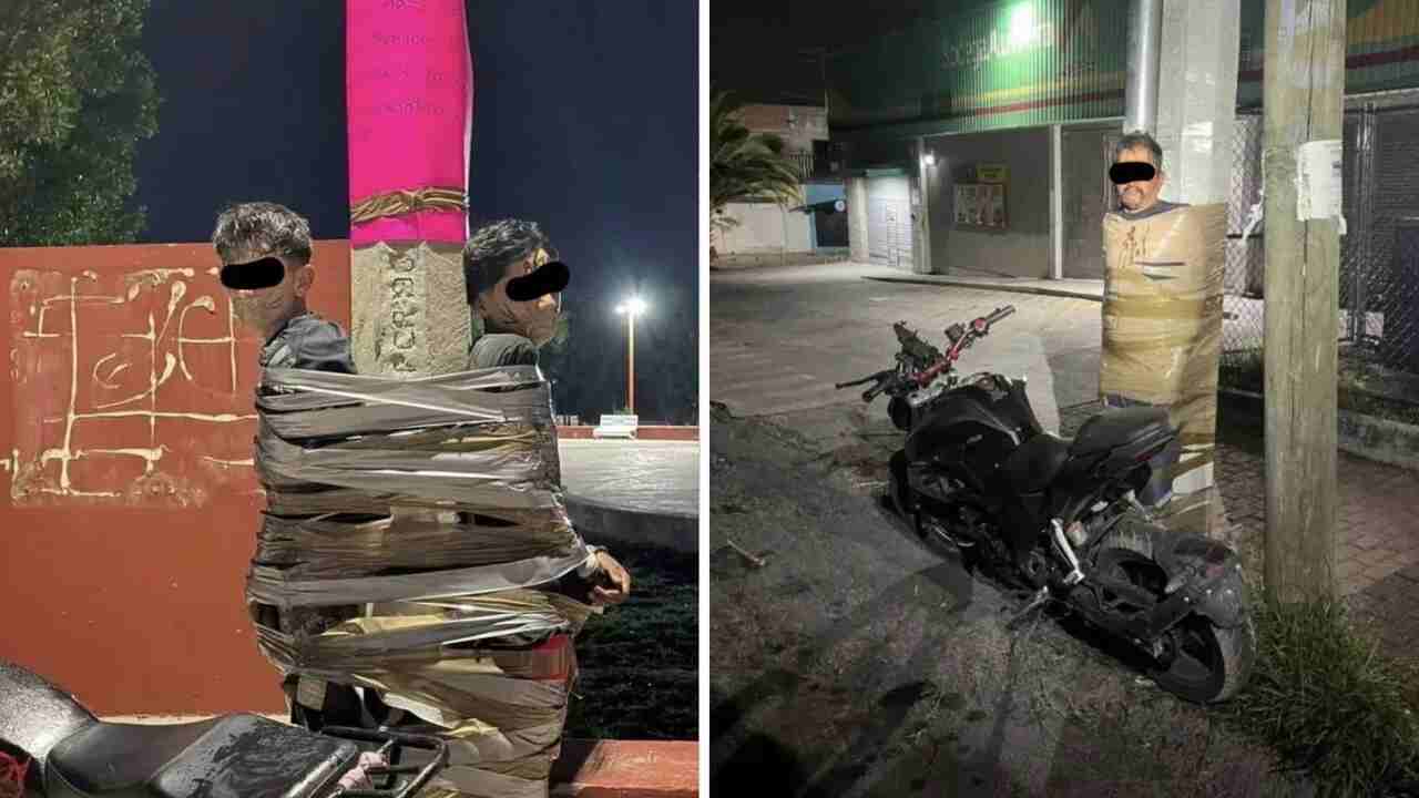 Polícia procura "Batman mexicano" que amarra suspeitos de furto em postes