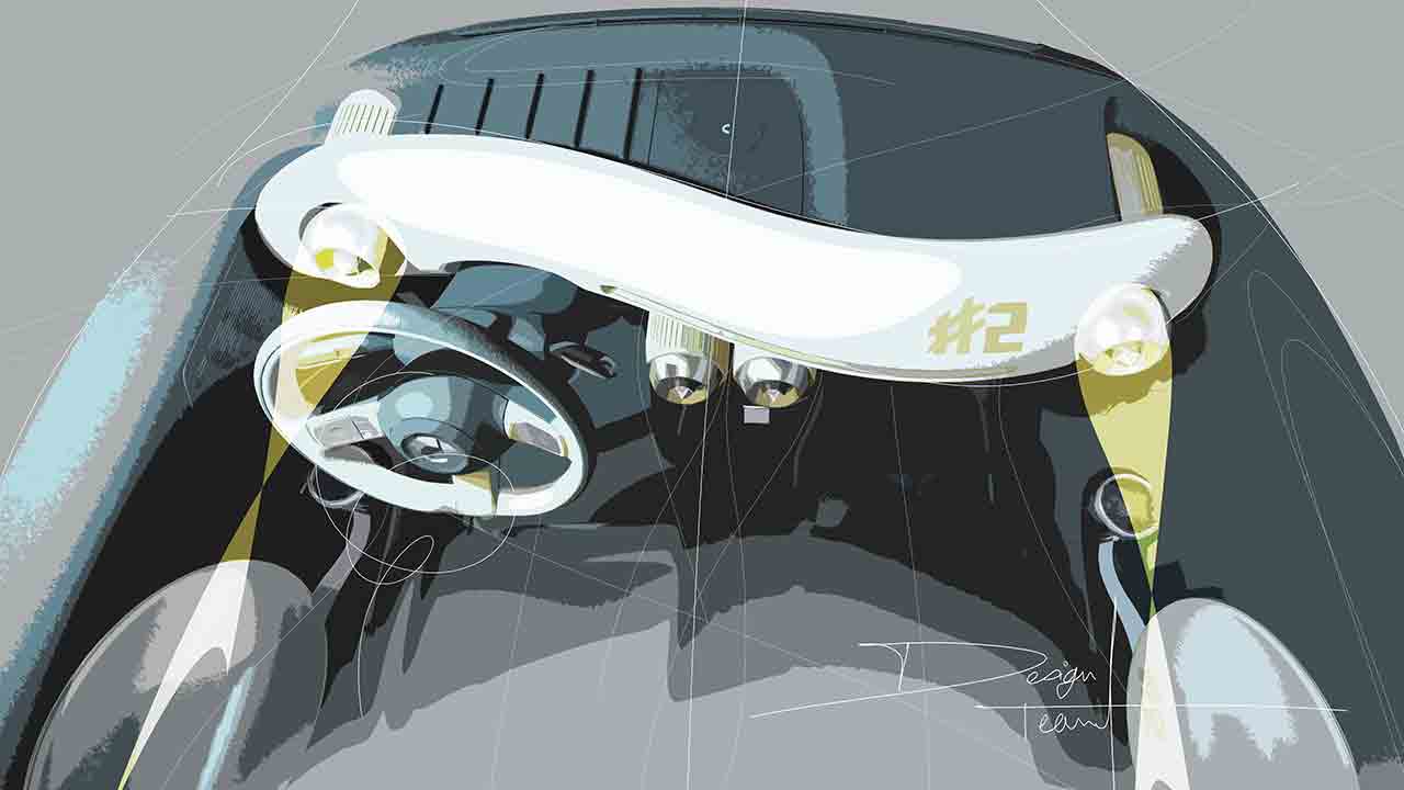 A Smart képeket tett közzé következő elektromos modelljének utasteréről. Fotó: Smart / Divulgação