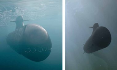 Submarino de ataque A26. Foto: Saab