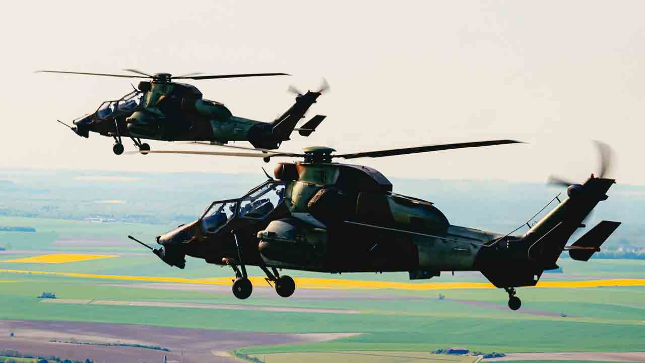 Helicóptero Tiger do Exército francês. Foto: 4e brigade d’aérocombat - @4e_BAC 