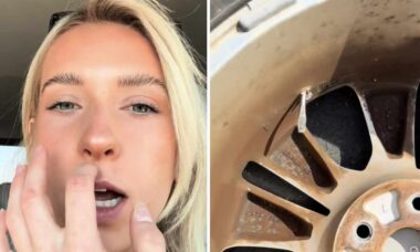 Vídeo: Mulher fica chocada ao encontrar chave de fenda na roda de seu carro