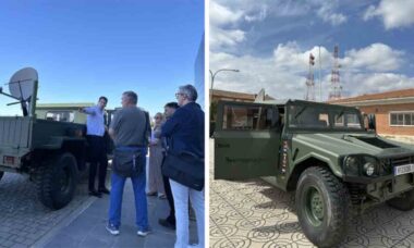 Integrasys transforma caminhão militar aposentado em arma móvel contra drones (LinkedIn - INTEGRASYS Group)