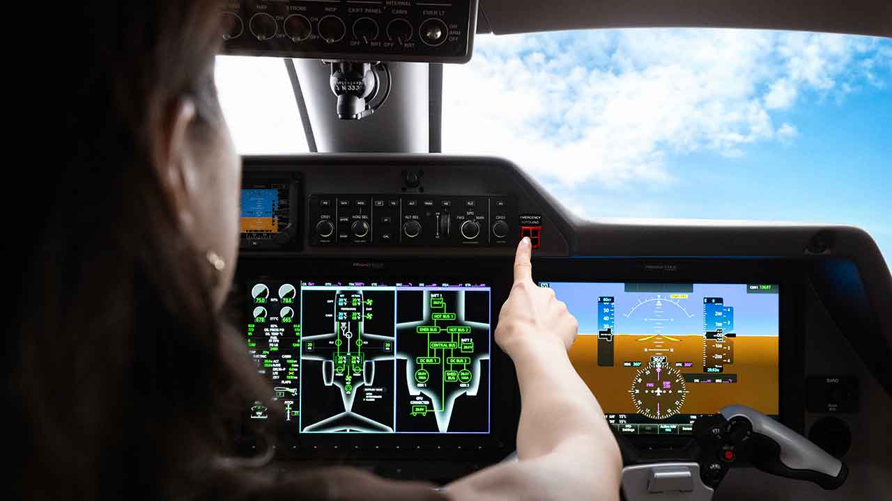 Embraer launches Phenom 300EV with emergency automatic landing system. Photo: Embraer