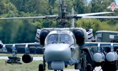 Ka-52. Foto: Ministério da Defesa da Federação Russa