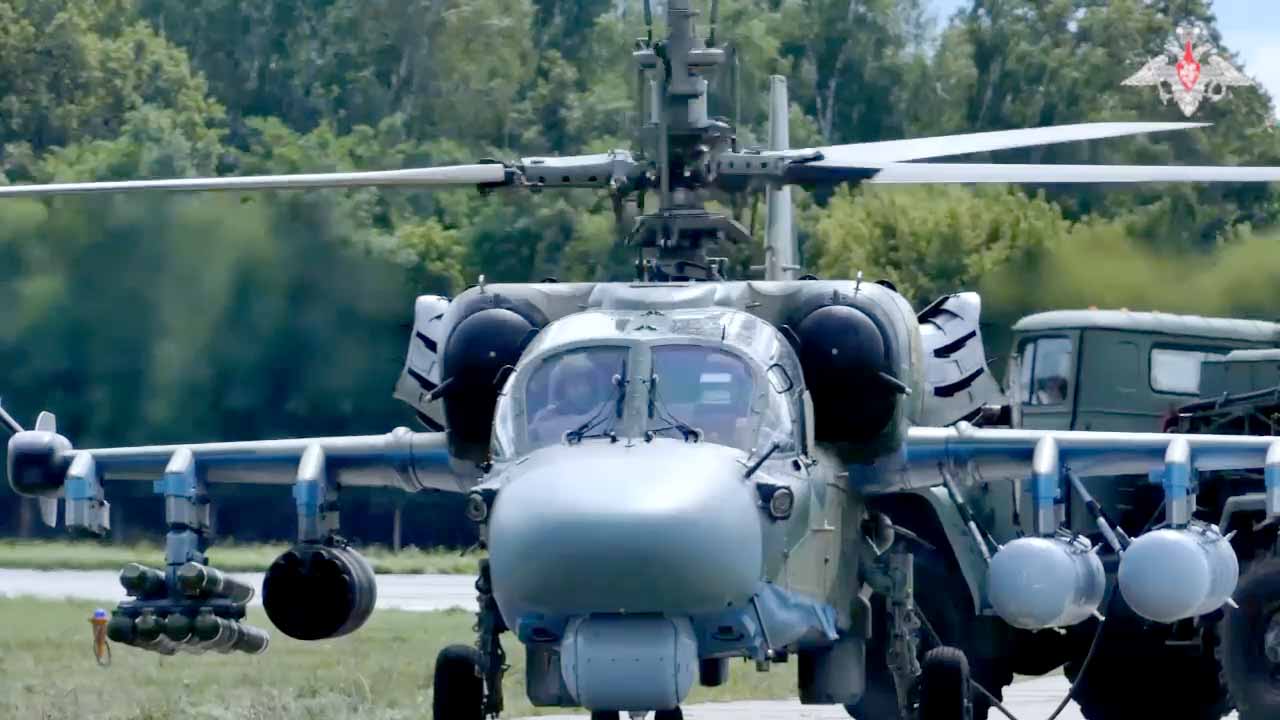 Ka-52. Foto: Ministério da Defesa da Federação Russa