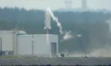 Novo foguete reutilizável japonês realiza voo controlado de 40 segundos. Foto: Reprodução / Nvs-live.com
