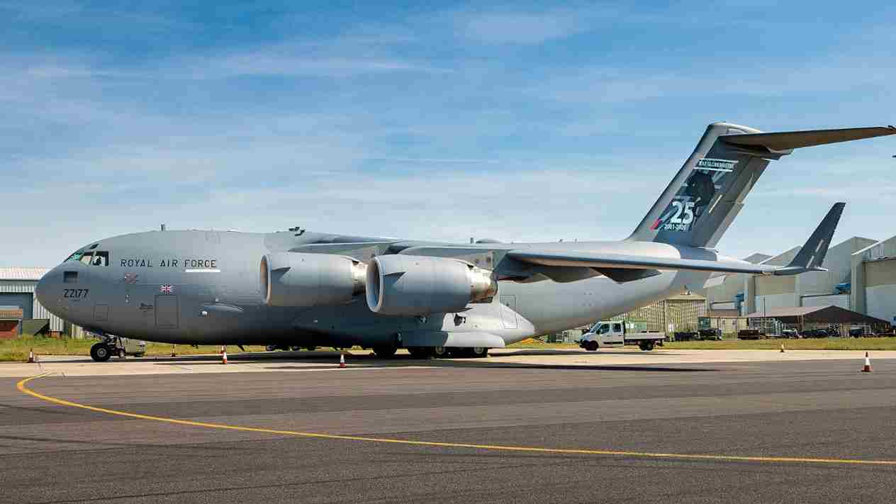 Reino Unido renova contrato com Boeing para treinamento de tripulações do C-17