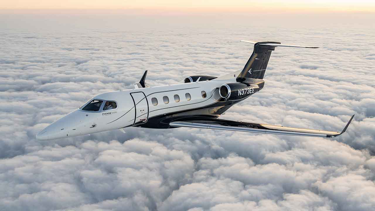 Phenom 300EV. Photo: Embraer
