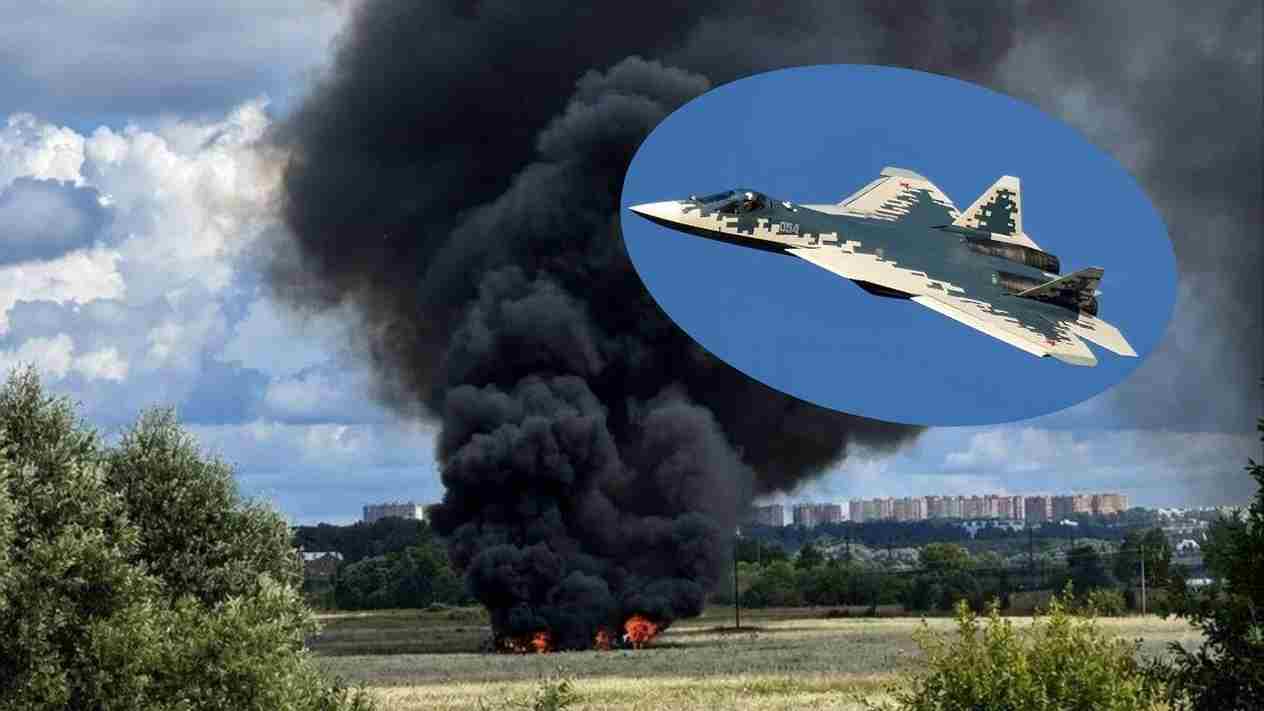 Suposto caça furtivo russo Su-57 cai perto de Moscou durante voo de treinamento