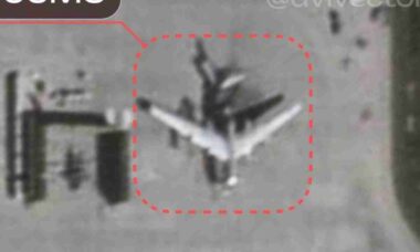 Imagens de satélite confirmam destruição de bombardeiro estratégico russo Tu-95MS