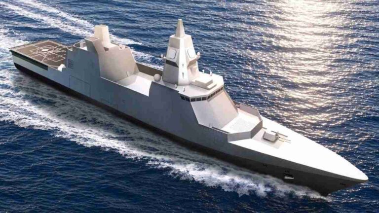 Cingapura revela maior estrutura composta já feita para novo navio de guerra