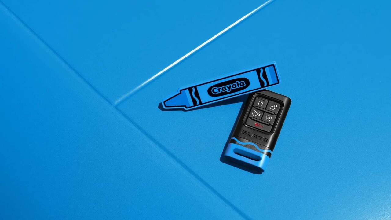 Slate fecha parceria com a Crayola para personalizar picape elétrica