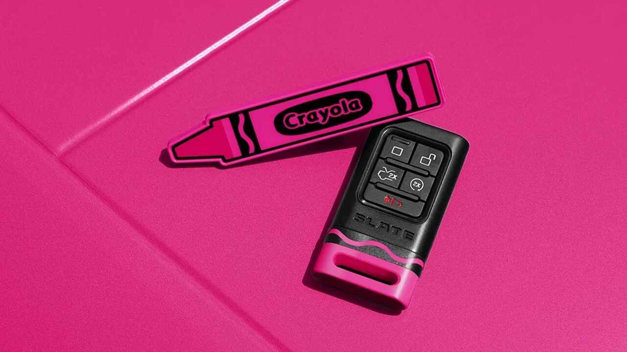 Slate fecha parceria com a Crayola para personalizar picape elétrica