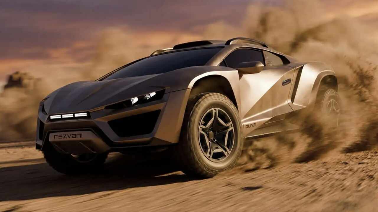Novo Rezvani Dune combina desempenho de supercarro com capacidade off-road extrema