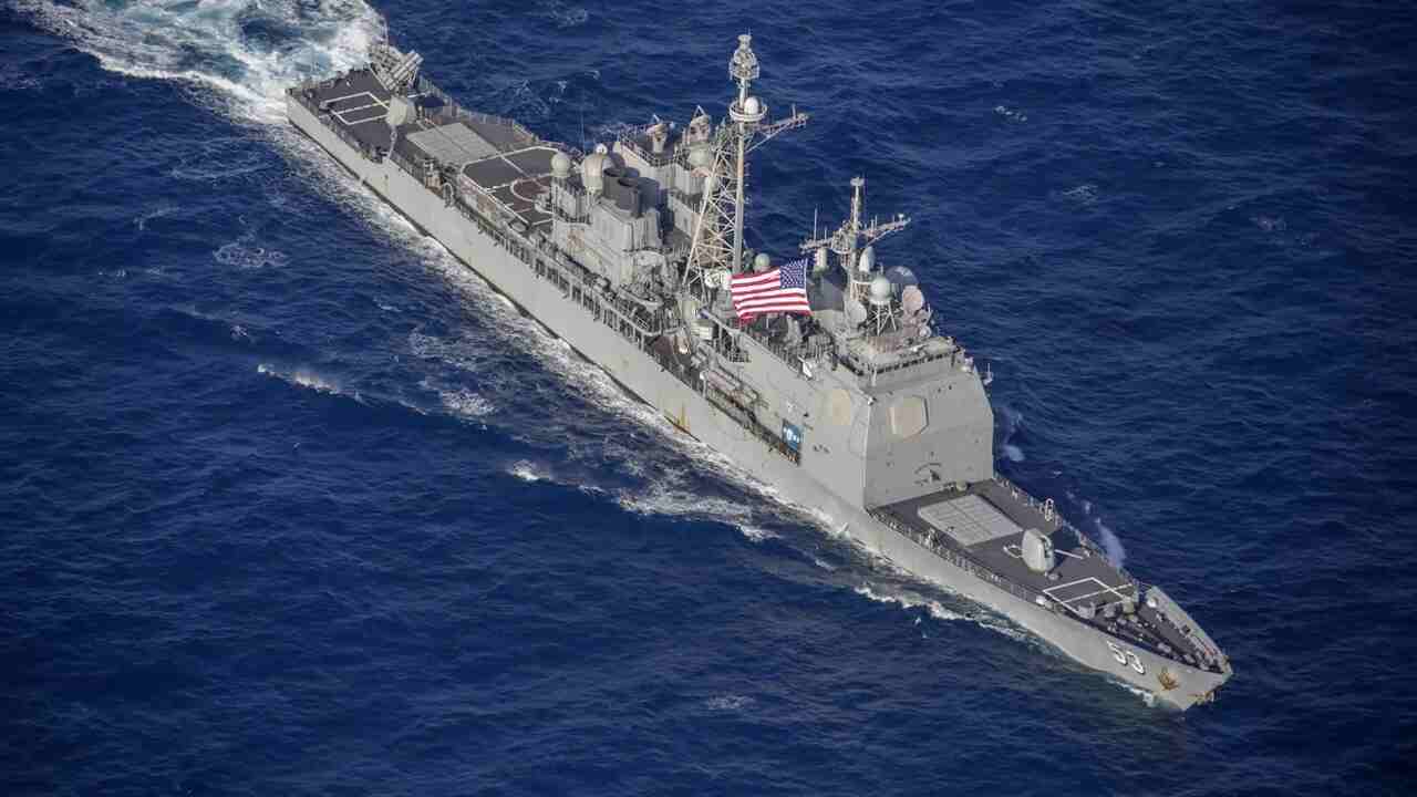 Cruzador da classe Ticonderoga será afundado durante exercício RIMPAC 2026