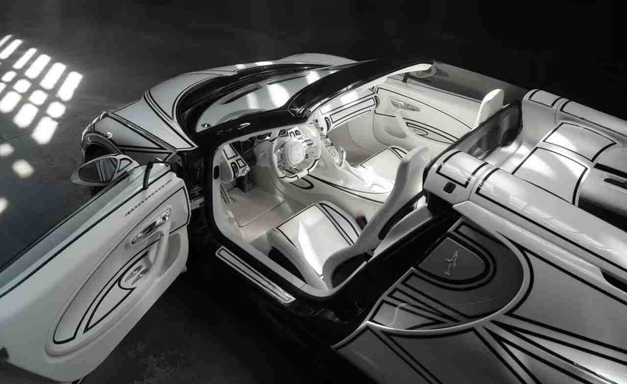 Bugatti revela W16 Mistral único com detalhes em porcelana