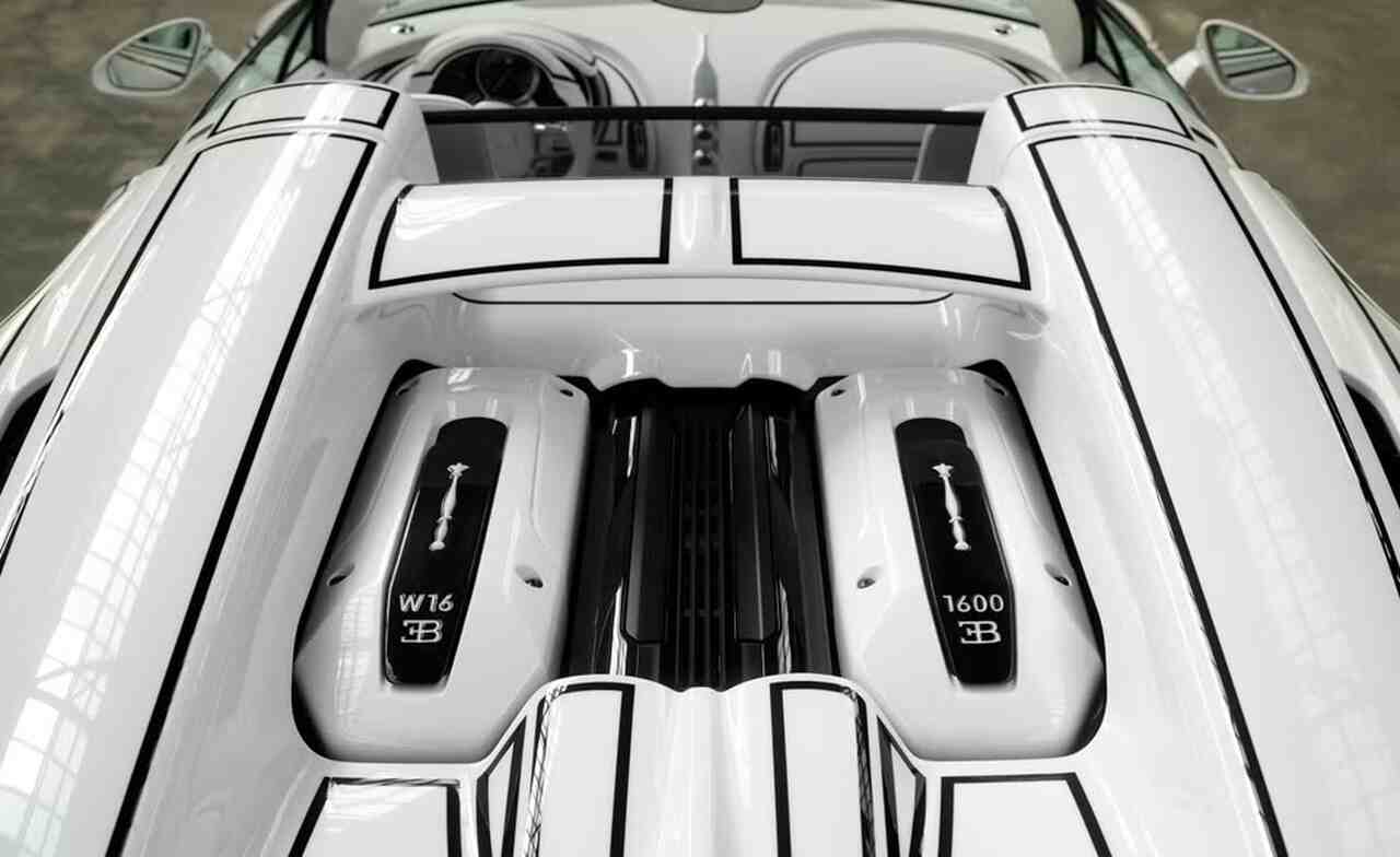 Bugatti revela W16 Mistral único com detalhes em porcelana