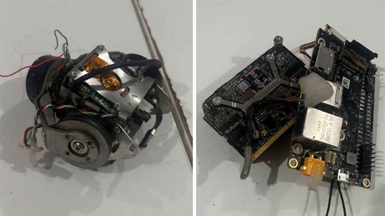 Molniya drone with a fully autonomous target acquisition system, using an onboard AI computer and an electro-optical sensor. Photo: Telegram @Slavyangrad