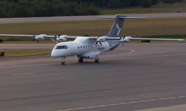 Avião elétrico X1. Foto: Heart Aerospace