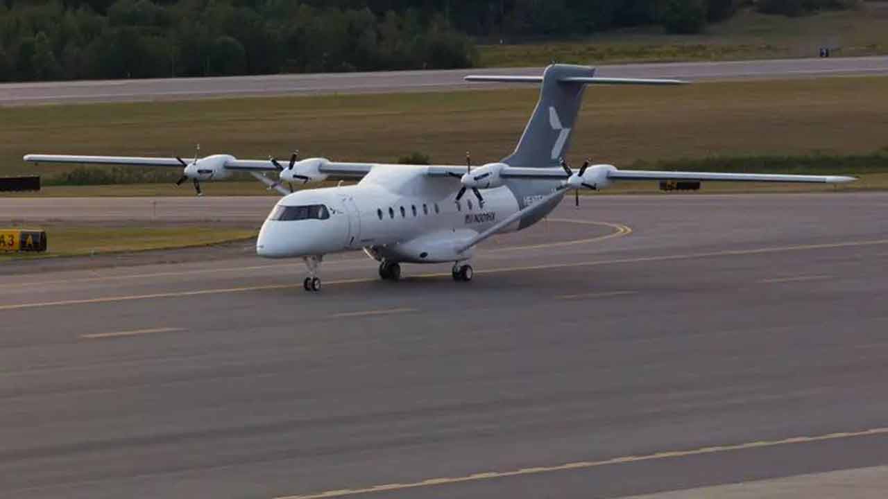 Pesawat listrik X1. Foto: Heart Aerospace