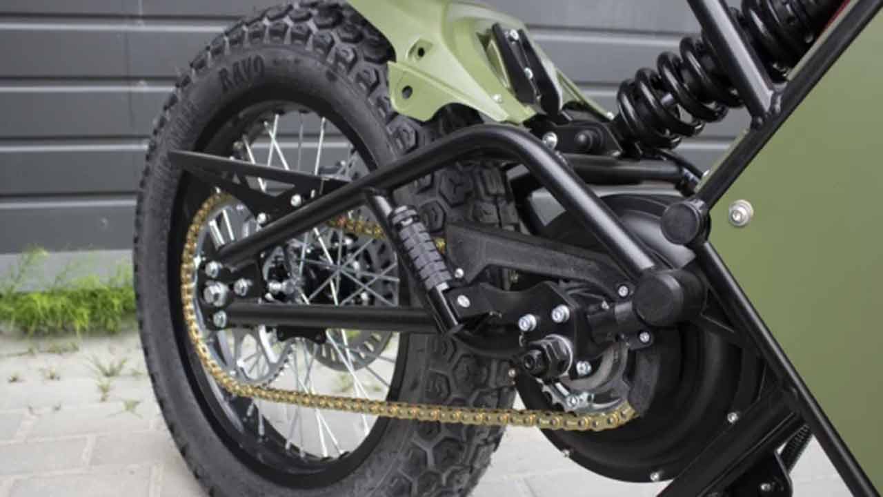Bicicleta elétrica Positive Military. Foto: ELEEK