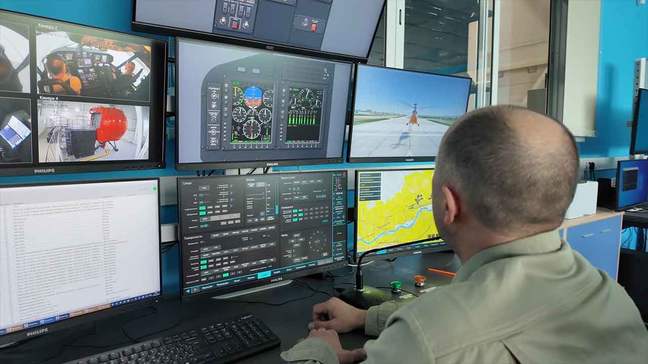フライトシミュレーター。写真:Russian Helicopters — Telegram @rhc_aero