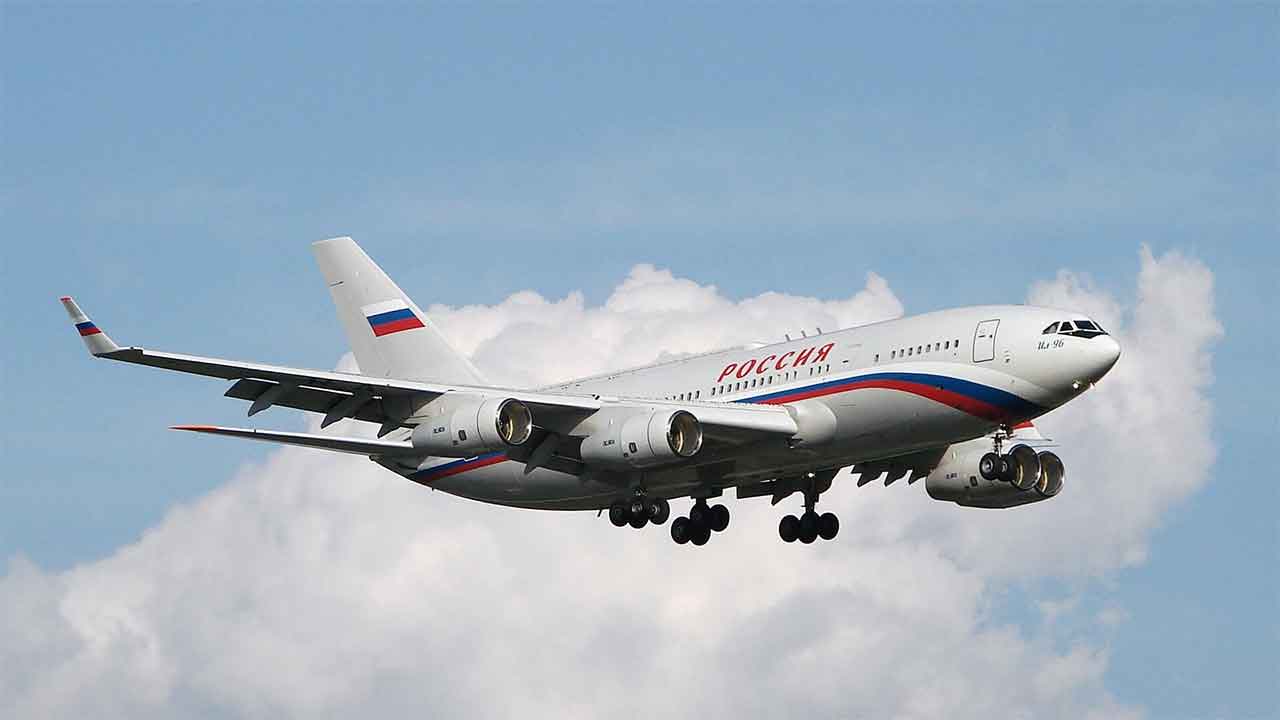 Ilyushin Il-96-300PU RA-96016, a aeronave do presidente russo. Foto: Wikimedia