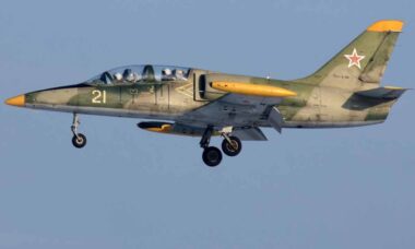 Aeronave militar russa L-39 cai durante treinamento em Krasnodar. Foto ilustrativa: Wikimedia