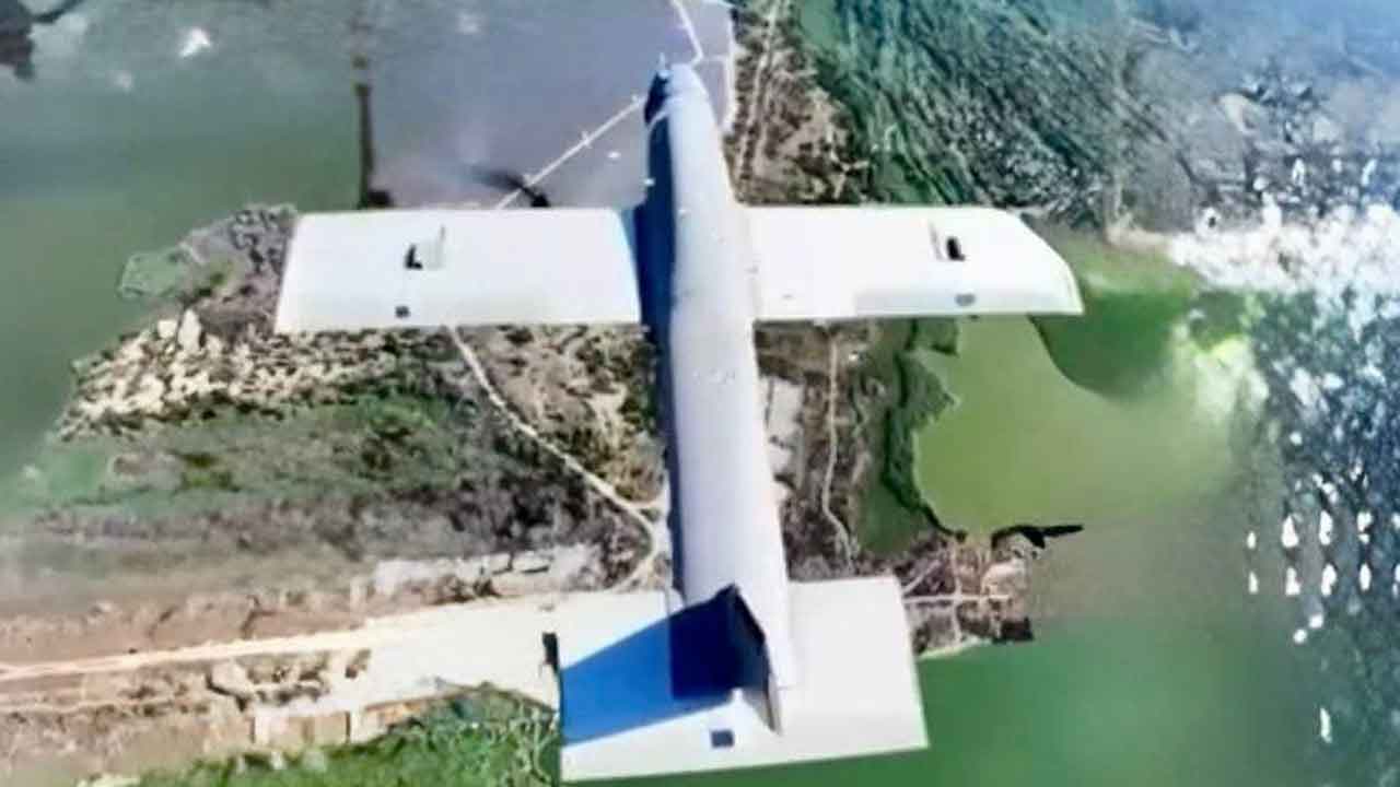 Molniya drone with a fully autonomous target acquisition system, using an onboard AI computer and an electro-optical sensor. Photo: Telegram @Slavyangrad