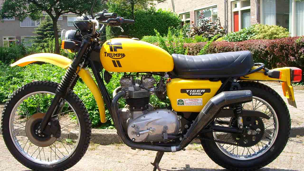 Triumph TR7T Tiger Trail 1981, de 750 cc. Foto: Wikimedia