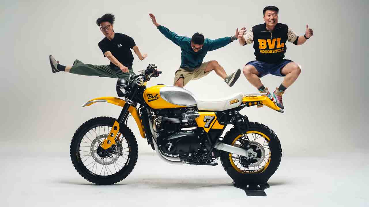 Equipe BVL Garage. Foto: Triumph / Divulgação