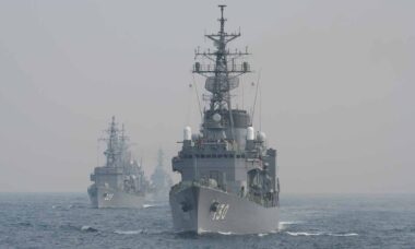 Navios de guerra classe Abukuma. Foto: Wikimedia