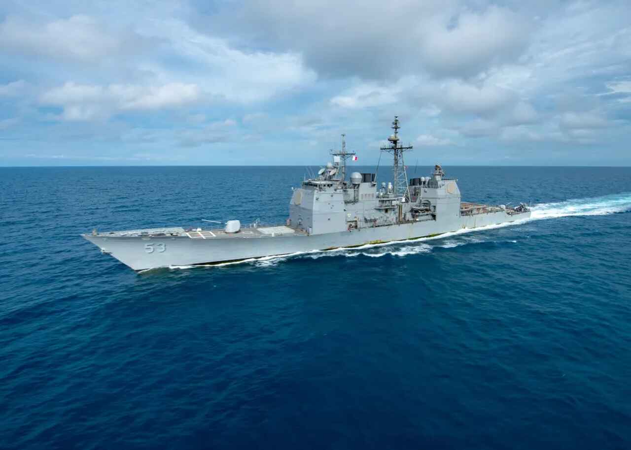 Cruzador da classe Ticonderoga será afundado durante exercício RIMPAC 2026