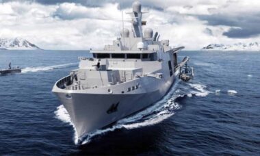 Naval Group apresenta MP-OPV com poder de fogo ampliado para a Marinha da Lituânia (X @navalgroup)