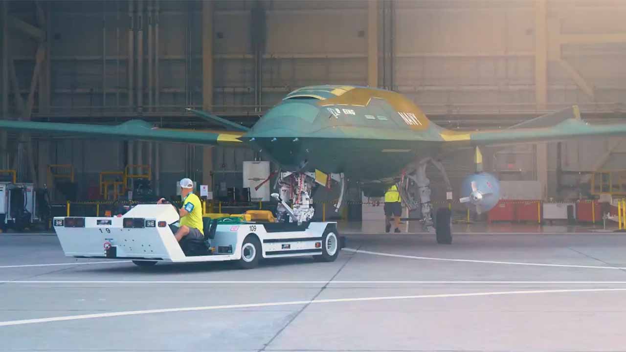 MQ-25Aスティングレイ。写真：X @BoeingDefense