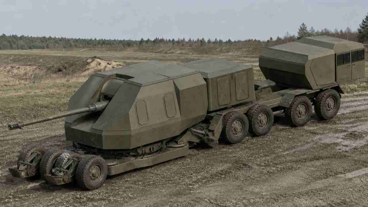 Empresa russa registra patente de peça de artilharia baseada em canhão naval