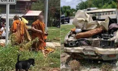 Criança de 11 anos atropela procissão budista e deixa oito monges mortos na Tailândia