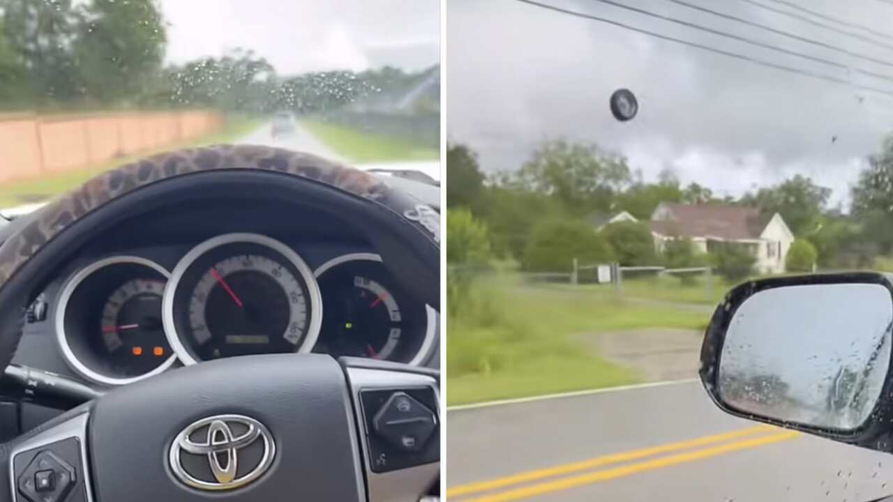 Vídeo: Motorista ignora vibração no volante e vê roda do Toyota sair voando na estrada