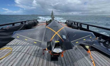 Marinha Real Britânica lança drone de ataque a partir de navio pela primeira vez (Foto: Royal Navy)
